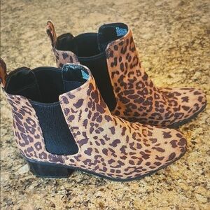 Target Leopard Print Heeled Boots